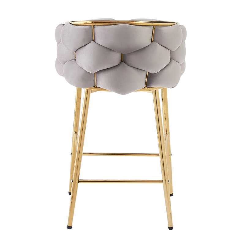 Siboney Luxurious Counter Stool Set, Gray