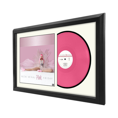 Nicki Minaj "Pink Friday" Framed Double Record with White Mat
