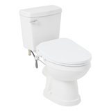 Waycross 1.28 GPF Two Piece Elongated Chair Height Rear Outlet Toilet - Bidet Seat Included