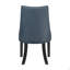 Ensemble de 2 chaises d'appoint rembourrées en tissu texturé bleu