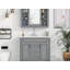 Meuble-lavabo de salle de bain avec lavabo supérieur, avec portes et tiroirs, lavabo simple, facile à nettoyer-97827507