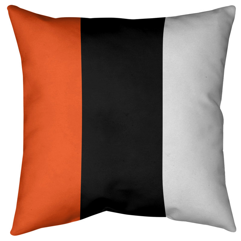Striped Outdoor Reversible Throw Pillow, 16" x 16", Main