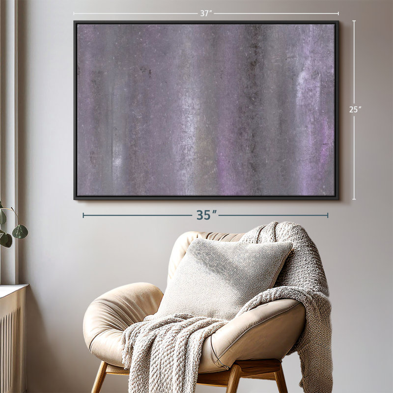 Abstrait abstrait brouillard sur toile, H 25 po x l 37 po