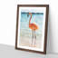 Lone Flamingo - Picture Frame Graphic Art Print-56853020-56853022