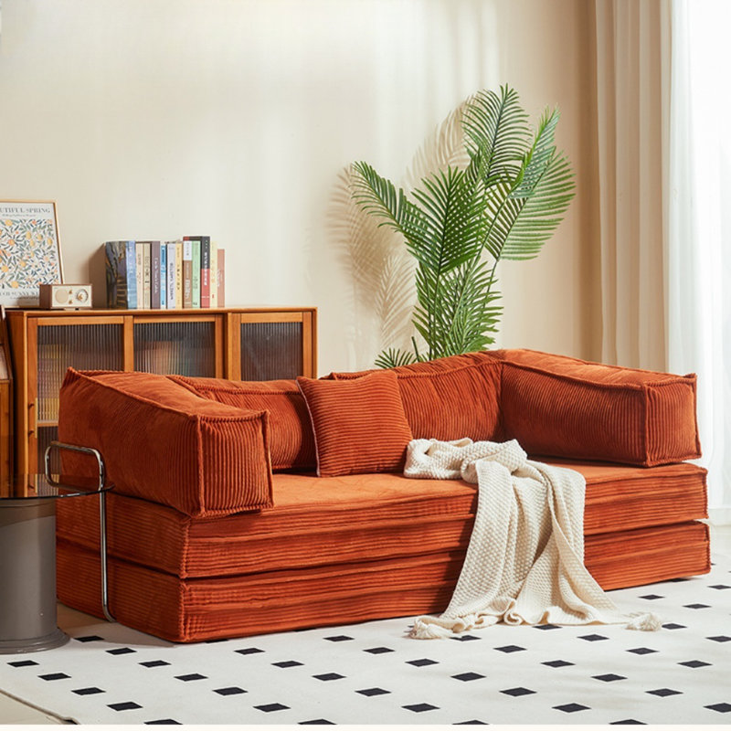 Canapé modulaire convertible de style rétro