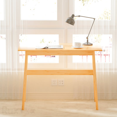 New Design Computer Desk, Bamboo Writing Desk, Modern Simple Work Desk For Home Office, Gaming Desk Study Table