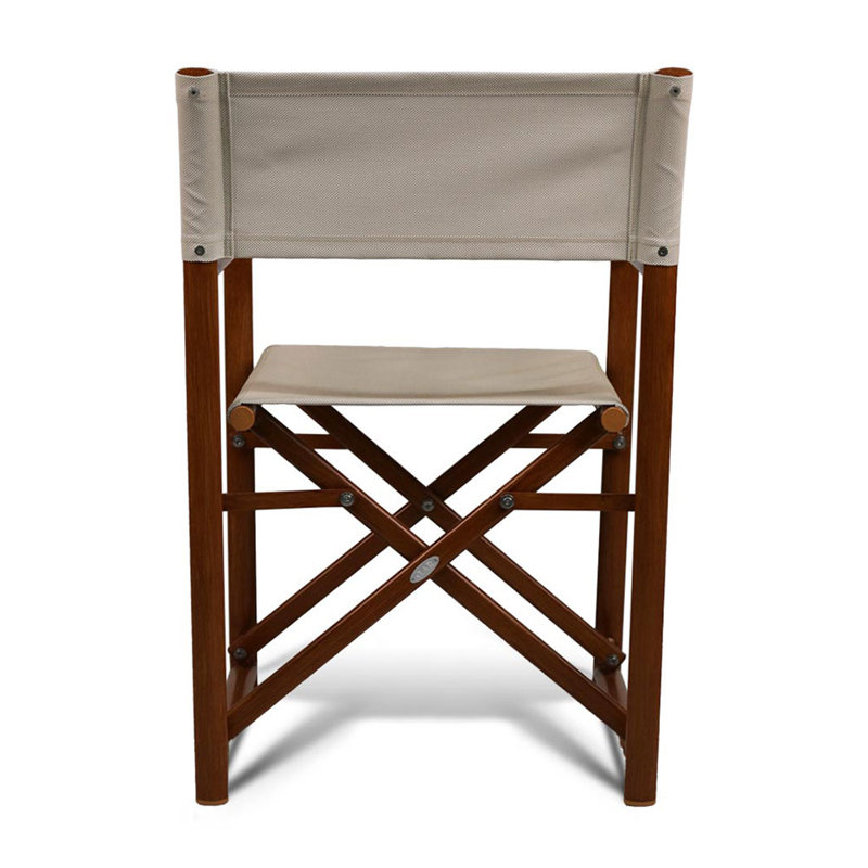 Campaign Folding Armchair, Teak/Sand