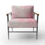 Chaise avec accoudoirs rembourrée Gold and Pink Minimal Abstract River IV-1599745459