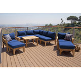 Monterey Outdoor 10 - Piece Teak Conversation Set
