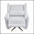 Power Recliner Chair Swivel With Gold 5-Star Base, Adjustable Backrest And Footrest For Ultimate Comfort And Style-937607755