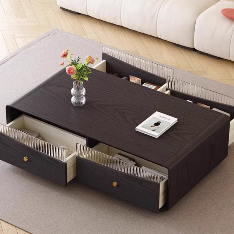 Simple design sense solid wood coffee table