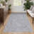 Farmhouse Scalloped Rug Washable Rug with Non Slip TRP Backing, Low Pile Non Shedding Rustic Carpet, Soft Thin Foldable Printed Mat for Living Room Bedroom-660204445-660204447