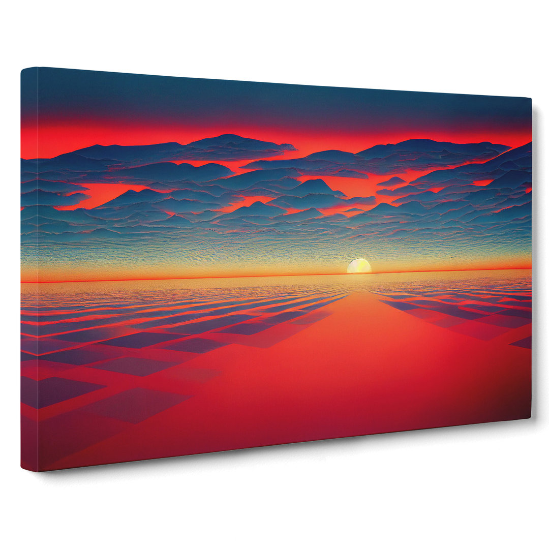 XXX-H1022-WF-7831X Showstopping Sunset - Wrapped Canvas Print