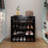 Latitude RunÂ® Shoes Rack, Free Standing Wood Closet Organizer Unit-1023698313-1011642017