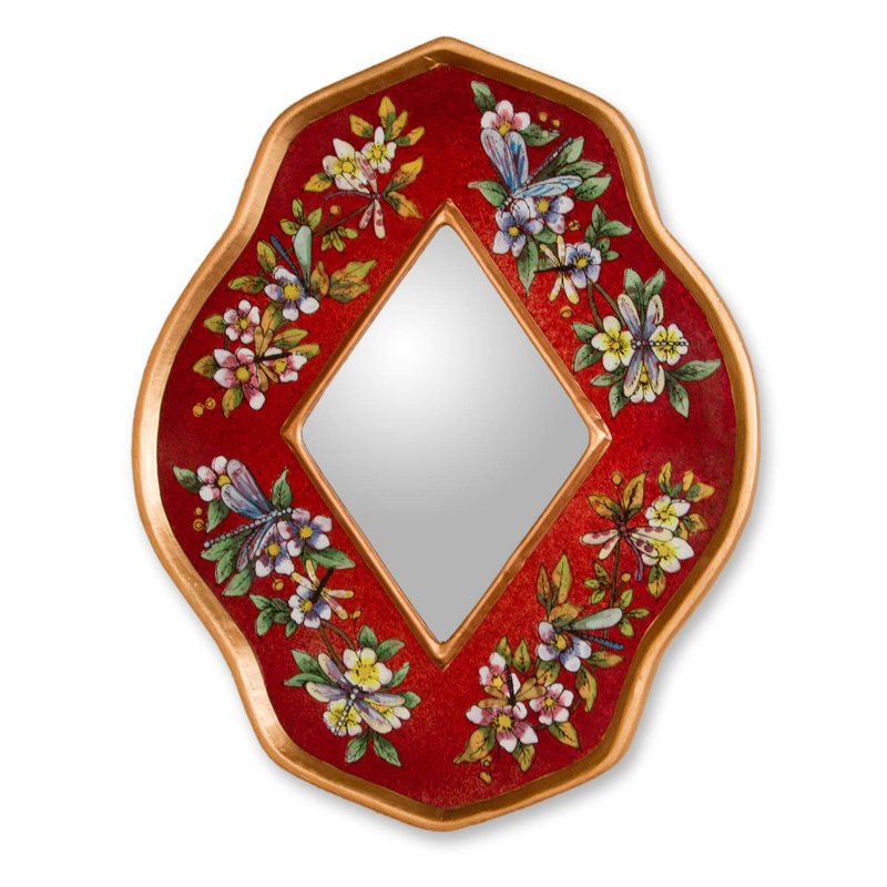 Miroir d'appoint Duncombe, rouge
