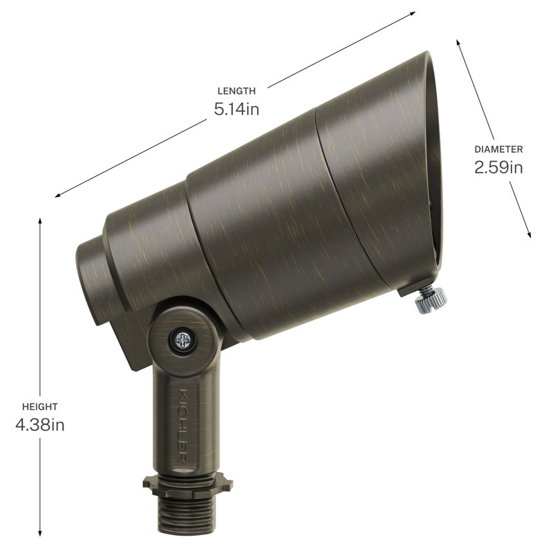 Lampe d'appoint Integra 600 lumens 3000K 60 degrés en laiton Centennial, Centennial Brass, 3000K