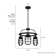 Starklake 3 Light Chandelier Statement Wagon Wheel Chandelier