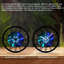 Horloge murale ronde en fer 10 po avec mouvement à quartz silencieux, chiffres romains, impression UV-1950153568