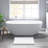 White 3000 Gsm 24X60" 100% Cotton Reversible Bath Rug - Dense And , Machine Washable, Non Slip Recommended, Heavyweight, Soft Surface Texture,-450267739-450267756