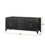Meuble-lavabo double en chêne noir 80 po X P 22 po D-1366825117