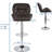 Stewartsville 3-Piece Pedestal Faux Leather Dining Set-455455593-494163902