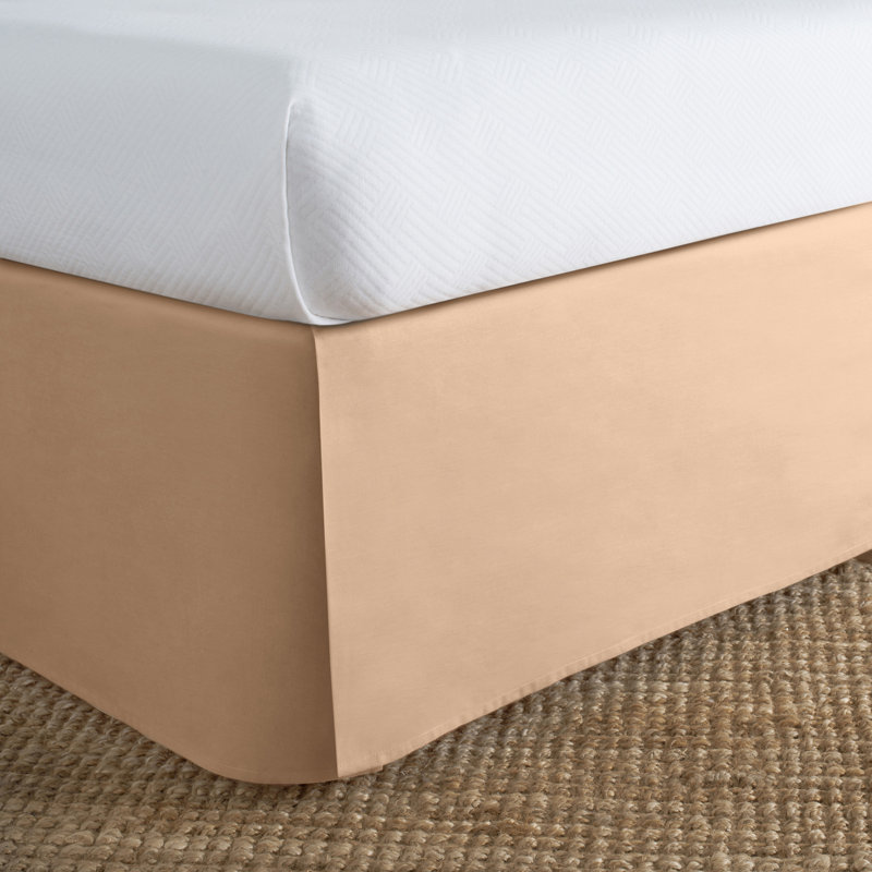 Today's Home Pleated Bed Skirt, King, Mocha
