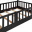 Lit superposé simple au-dessus de lit simple avec glissière convertible et échelle pour chambre à coucher