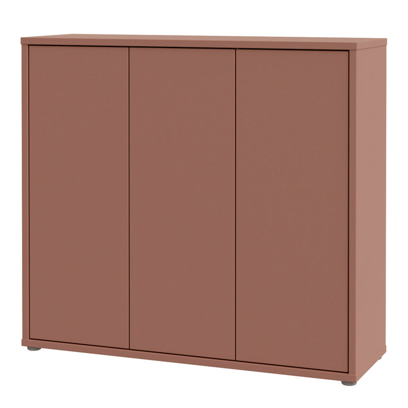 Rylon 12 Pair Shoe Storage Cabinet, Orange