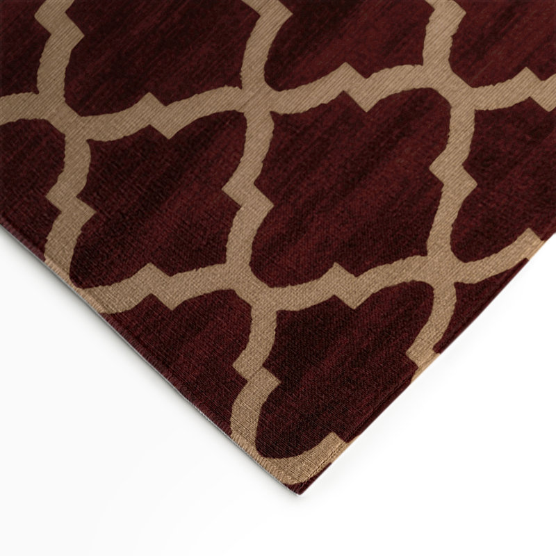 Tapis brun intérieur et extérieur Trellis, Rectangulaire 3 pi x 5 pi