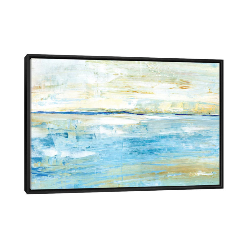 « trouble day », reproduction sur toile, H 18 po x l 26 po x P 1,5 po, Toile avec cadre noir, Pas de tapis