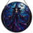 12"H Witch Night Stained Glass Window Panel