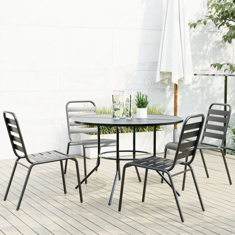 Firyal 4 - Person Patio Dining Set with