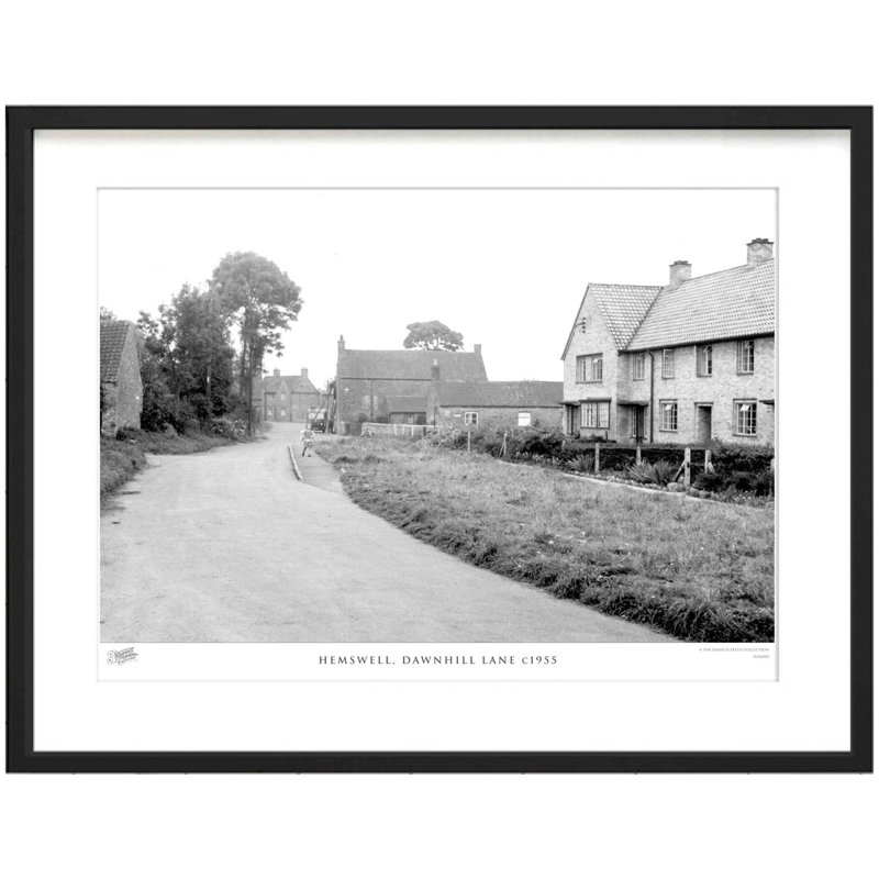 Hemswell, Dawnhill Lane C1955 - Single Picture Frame Print, 31.5cm H x 38.8cm W x 2.3cm D