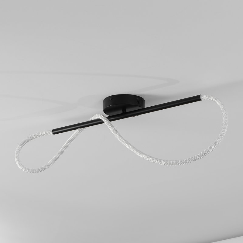 Plafonnier encastré à DEL Binta, Noir, noir, noir, noir, H 36 po x l 39,98 po x P 0,75 po
