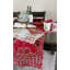 Chemin de table rouge brodé à paillettes-397958501-397958500