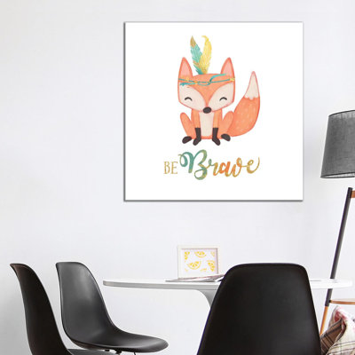 Be Brave by Josefina - Wrapped Canvas Gallery-Wrapped Canvas Giclée