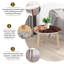 Ensemble de 2 tables basses gigognes triangulaires pour table d'appoint Savannah Georgia