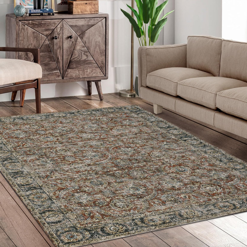 Tapis vintage lavable 9 x 12