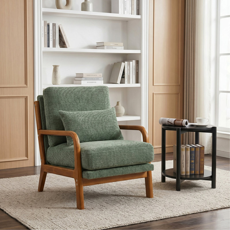 Chaise longue en bois, Dark Green