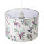 Charming Botanical Woodland-Inspired Velvet Fabric Circular Lampshade By 
