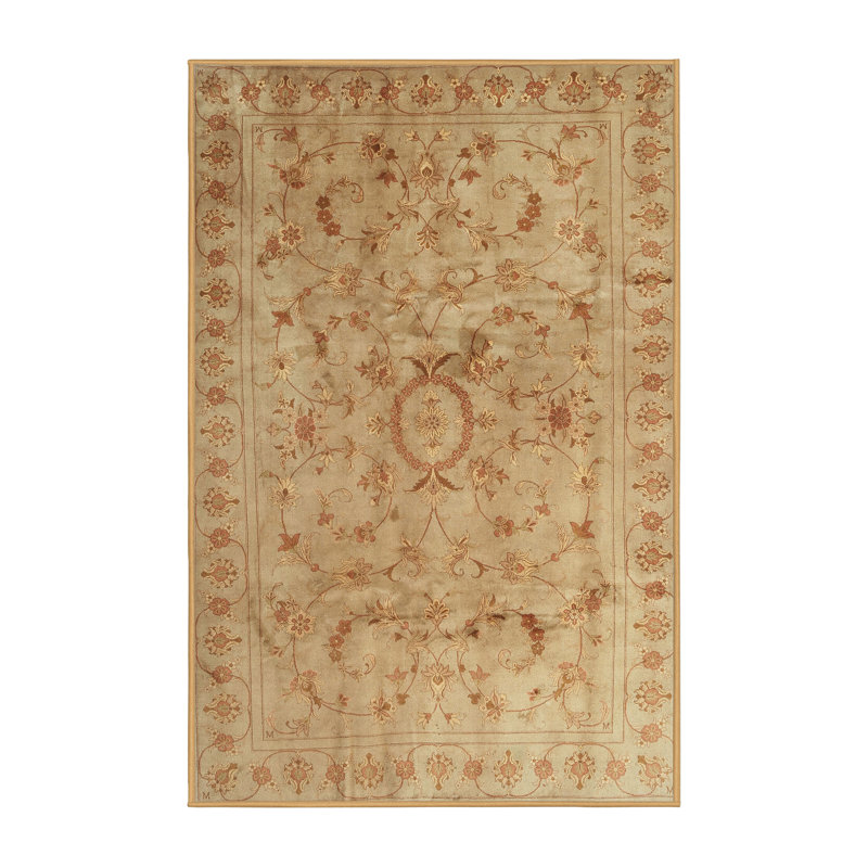 Surface beige contemporaine tapis, Rectangle 5 pi x 7 pi