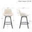 Tabouret de comptoir pivotant de 25,6 po avec structure en métal Absalom-313400266-272292295