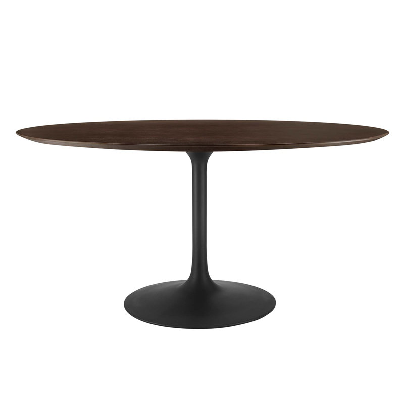 Table de salle à manger Silver Orchid Fein, H 29,5 po x L 35,5 po L 60 po, Cerisier, Noir