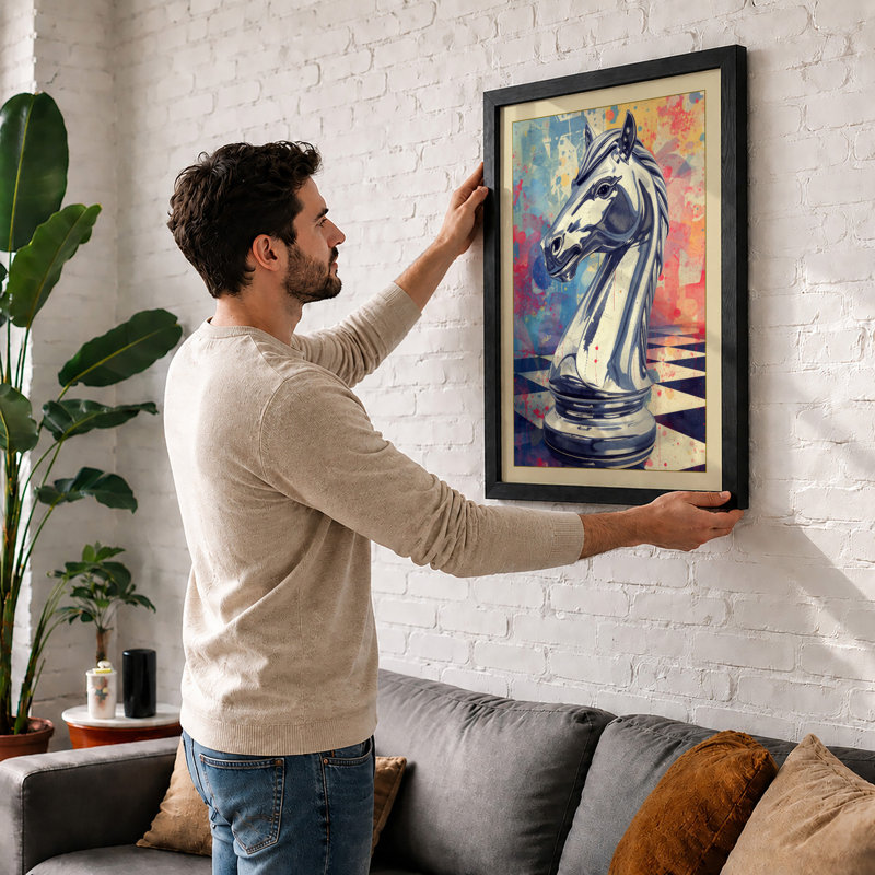 Knight In Motion Eclectic - Print, Unframed, A1 - 84.1 x 59.4 cm