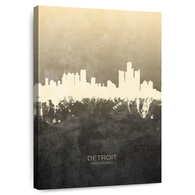 Aime Detroit Michigan Skyline VI