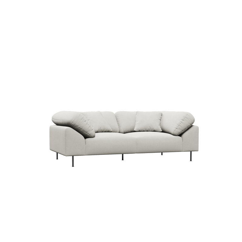 Collar 2-Seater, Cotton Blend, Ivory