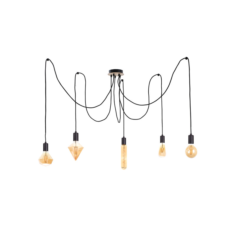 Huang 5 - Light Unique/Statement Pendant, Black