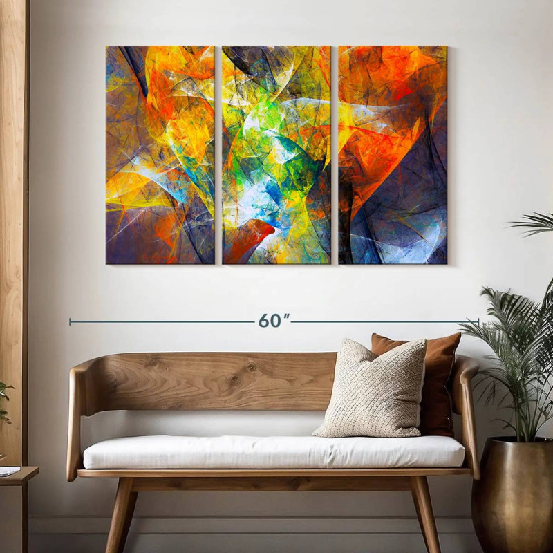 Abstrait mouvement excentrique Avery, H 32 po x l 50 po
