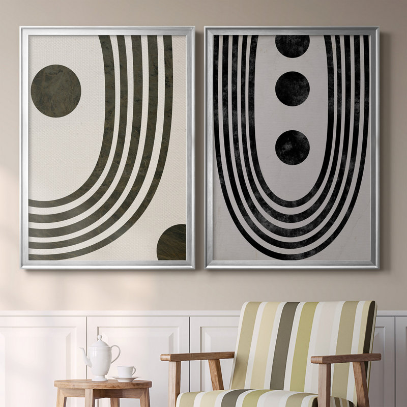 «Tubular Abstract I», reproduction encadrée de qualité supérieure, prête à être accrochée, H 22,5 po x l 61 po x P 1,5 po