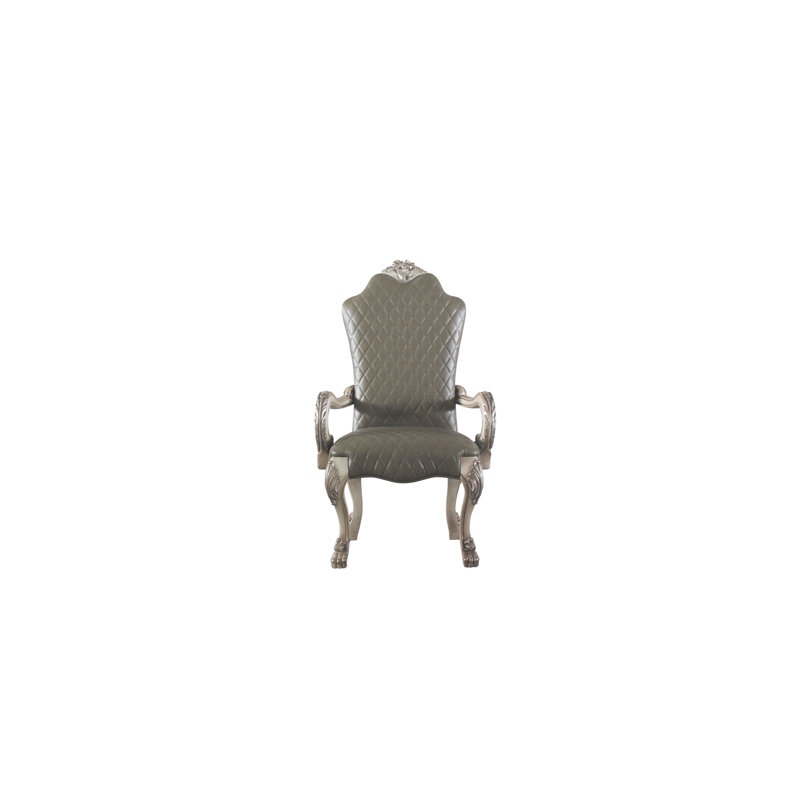 Chaise avec accoudoirs grise Gimley